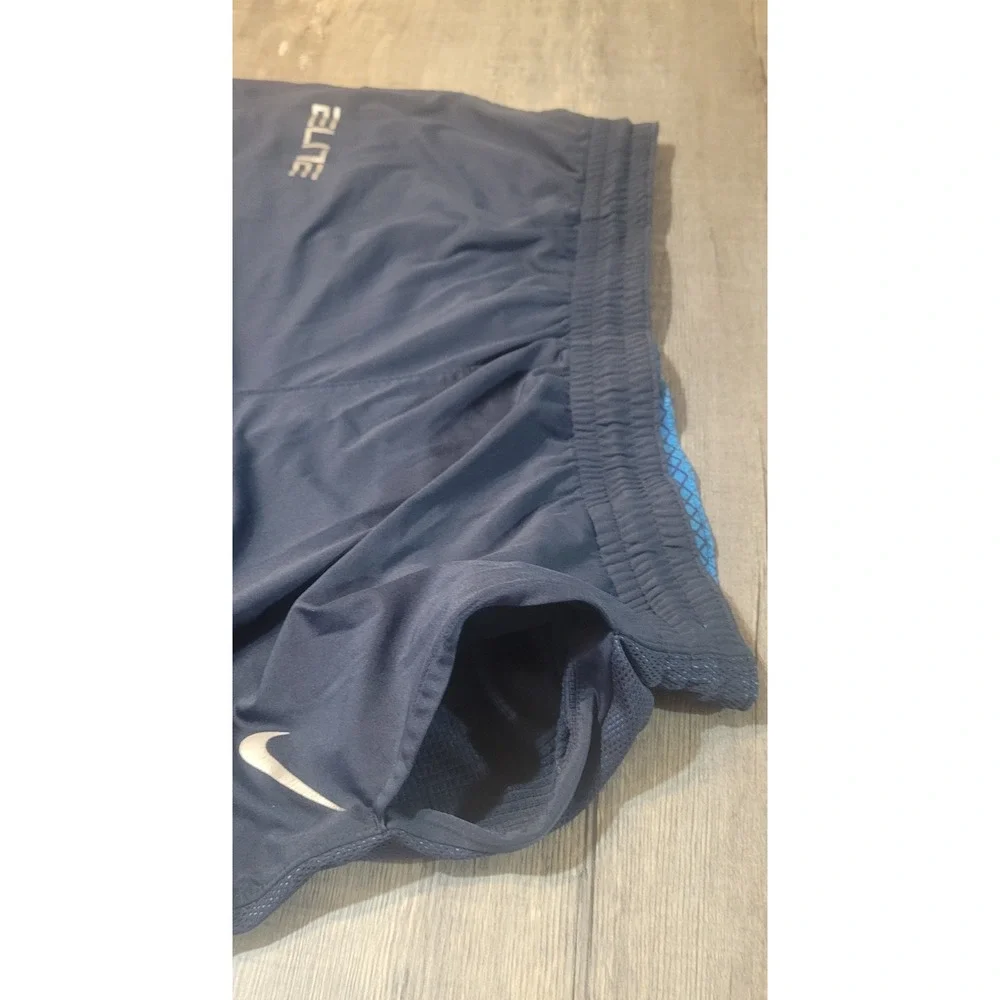 Nike Elite Basketball Shorts Mens 2XL Navy Blue Mesh Athletic Gym 776119-451